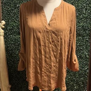 Women's mustard/rust color blouse